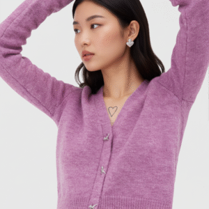 Cropped Knit Cardigan