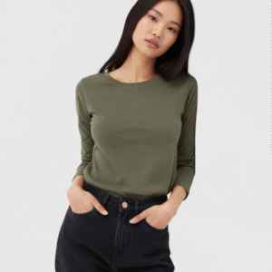 Crew Neck Long-Sleeve T-Shirt